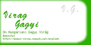 virag gagyi business card