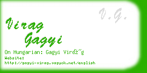 virag gagyi business card